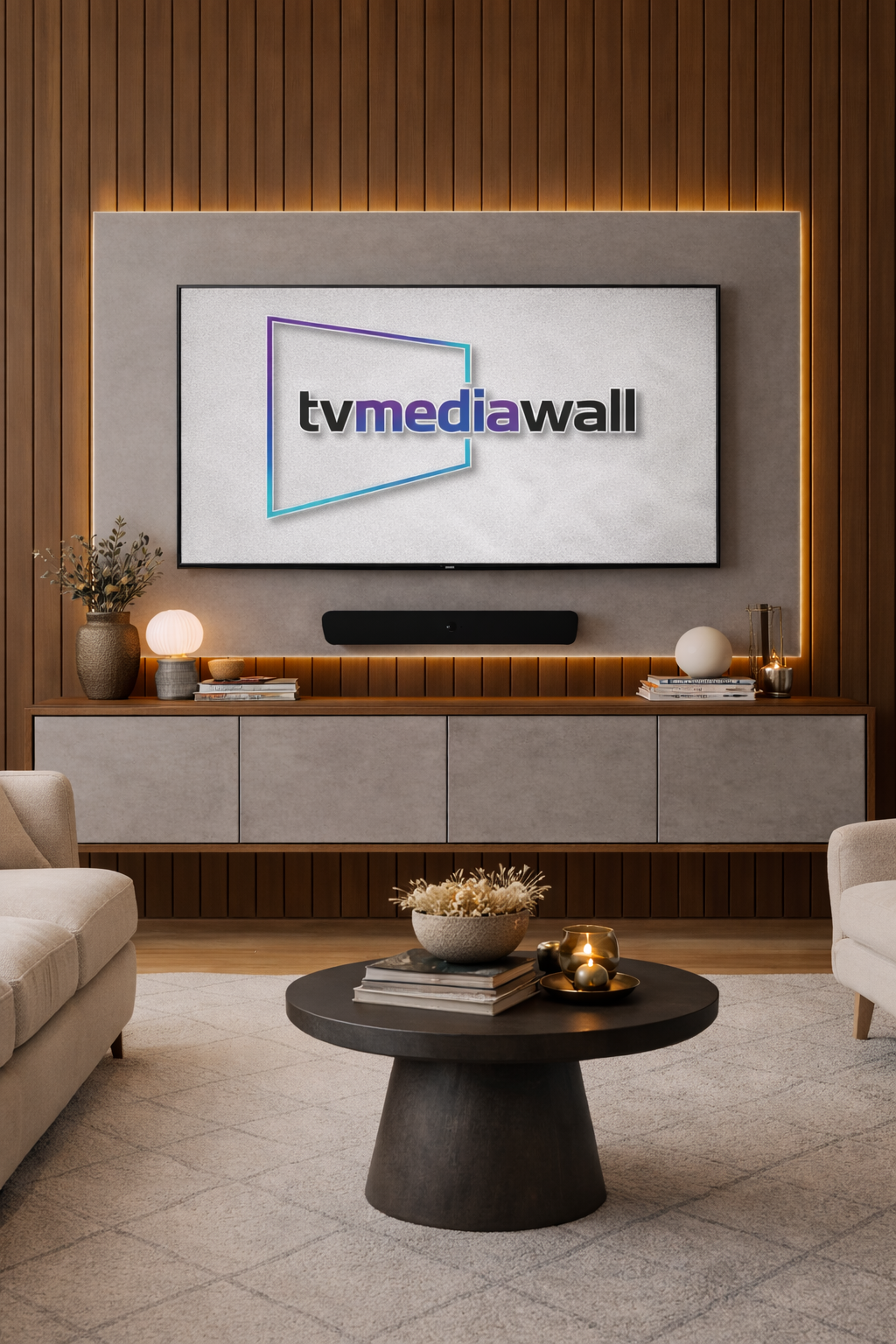 Polished Marble Media Wall – Clearance Bundle