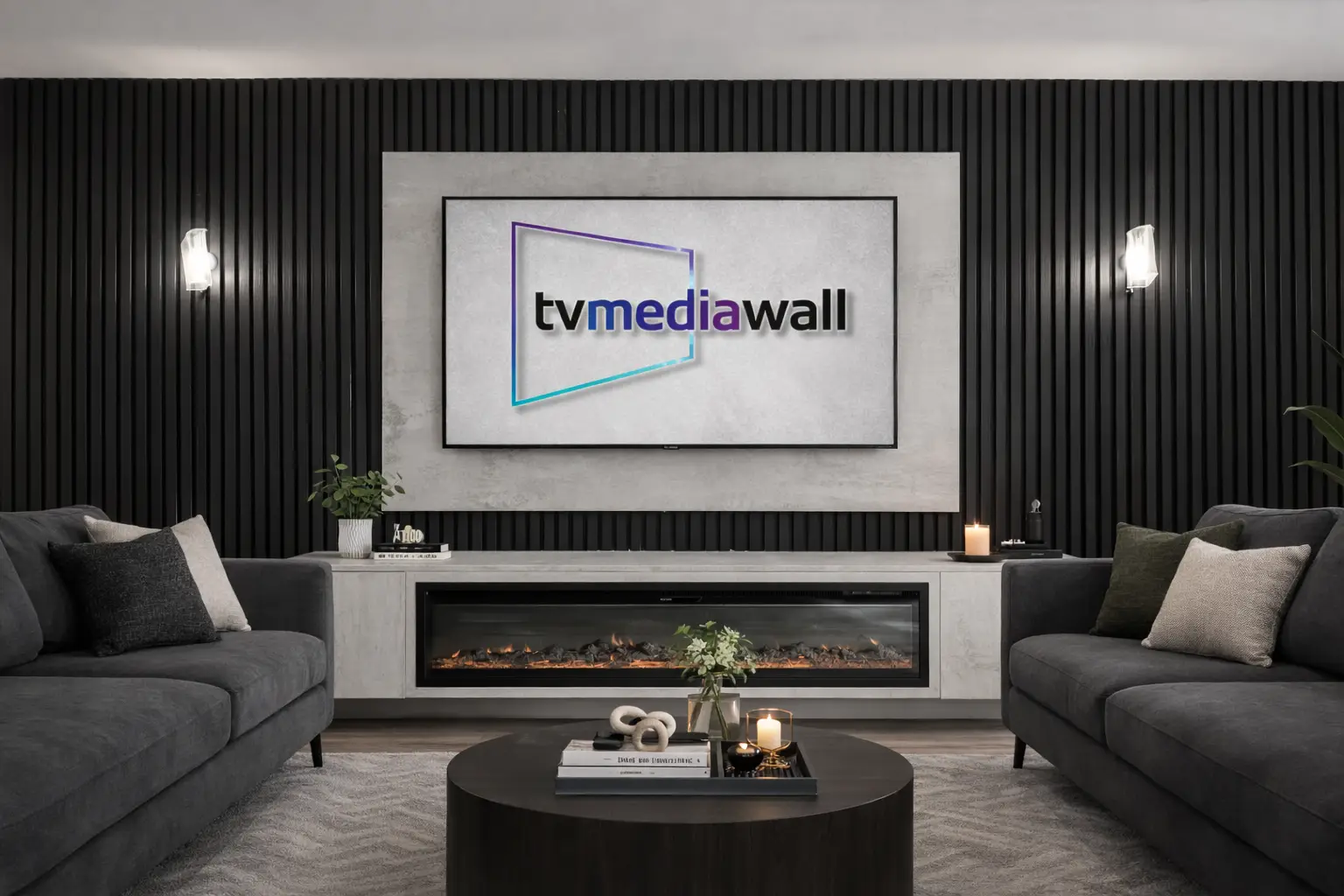 Media Wall Bundle Three with Fireplace - Image 6