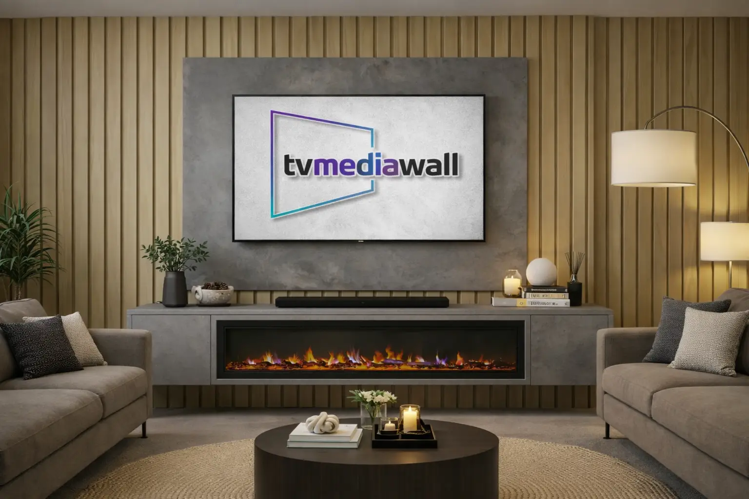 Media Wall Bundle Three with Fireplace - Image 5