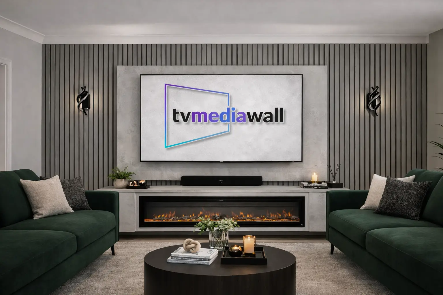 Media Wall Bundle Three with Fireplace - Image 4