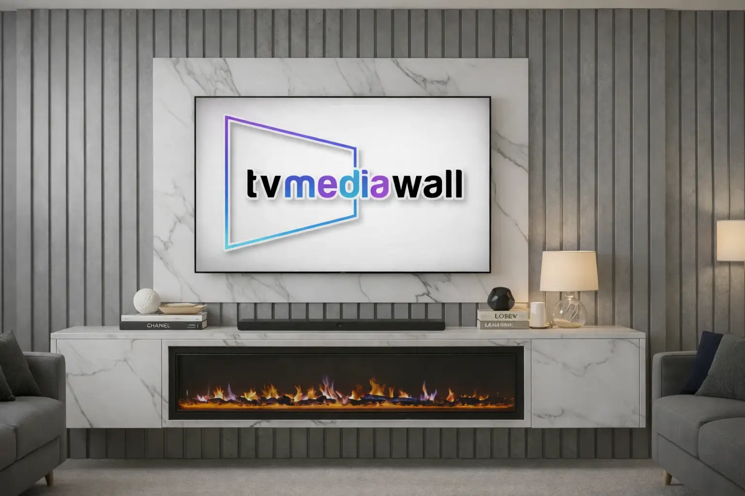 Media Wall - Clearance Bundle (Carrara Marble) - Image 4