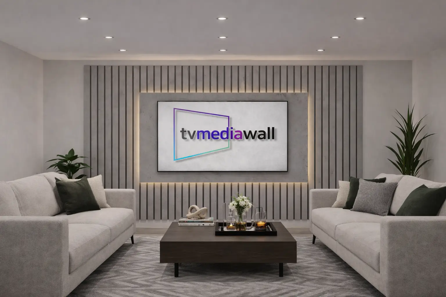 Media Wall Bundle With Acoustic Panel - Image 2