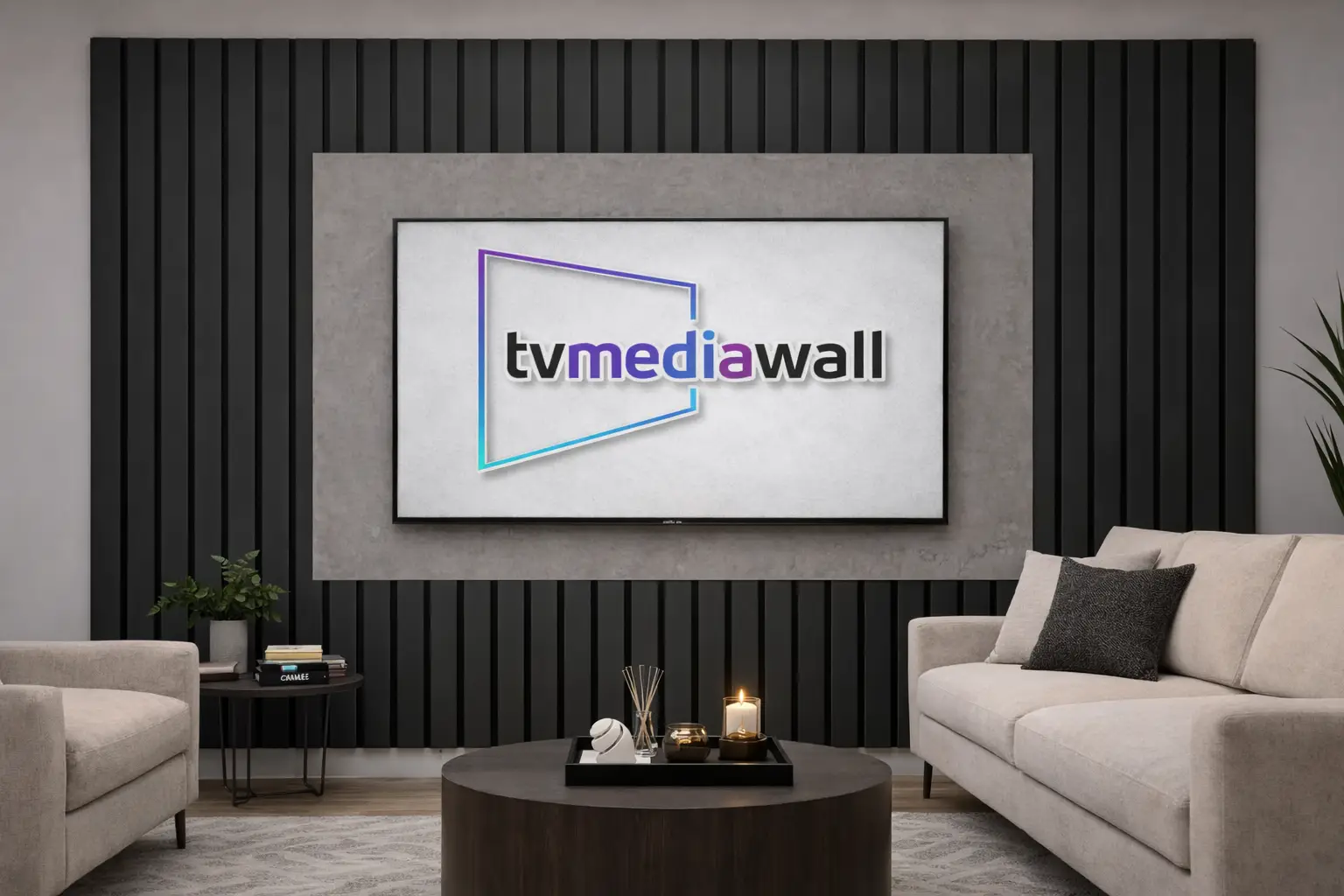 Media Wall Bundle With Acoustic Panel